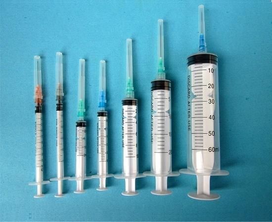 Disposable Sterile Plastic Syringes 1ml 2ml 5ml 10ml 20ml 30ml Syringe with CE