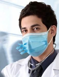 Wholesale Manufacturer Bacterial Protective Non-Sterile Disposable Medical Surgical 3 Ply Respiratory Shield Face Masks Ce Certification