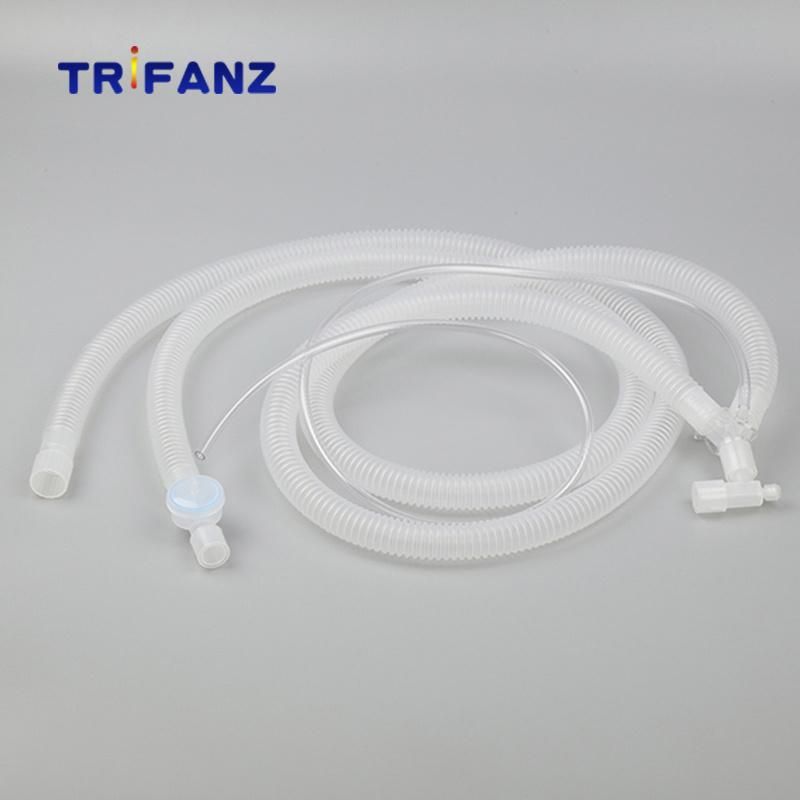 Disposable Double Limb Corrugated Breathing Circuit Ventilator for Adult Pediatric Neonate