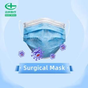Best Quality Eco-Friendly Medical Mask with Non-Woven Fabric Ear-Loop CE 3-Ply