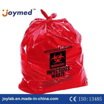 Heavy Duty Red PE Plastic Biohazard Garbage Biohazard Medical Waste Bag