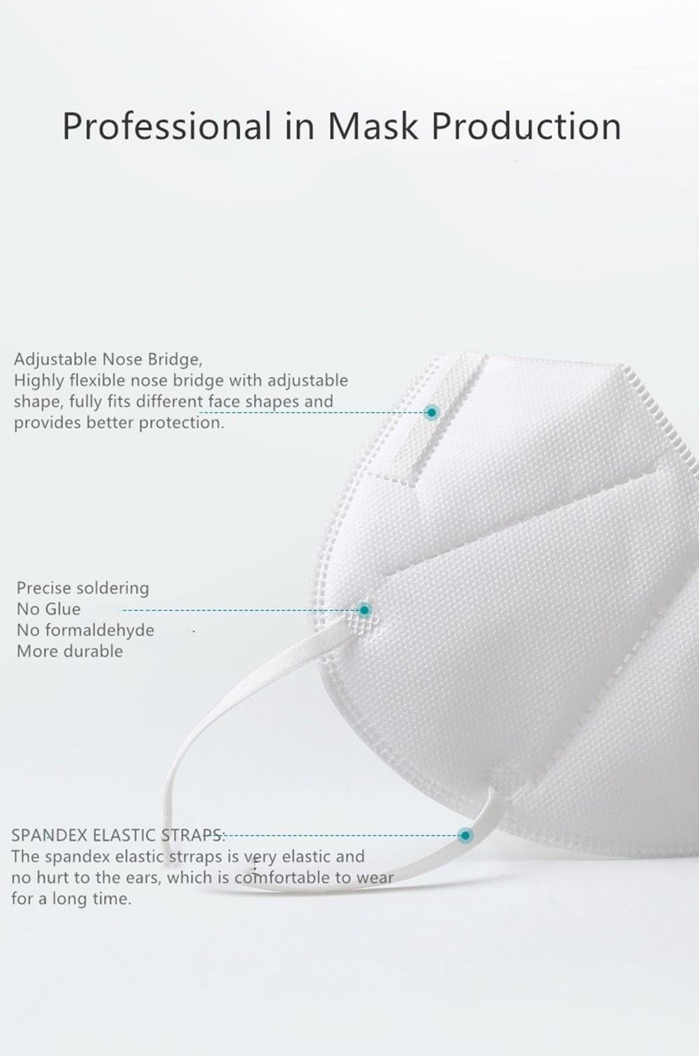 TOP QUALITY Workwear CE Approved NB 2163 EN149 FFP2 NR N95 KN95 Respirator EUA Disposable Medical Surgical Half Face Mask