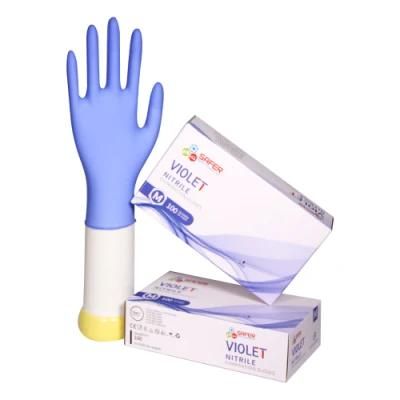 Gloves Medical Nitrile Violet Powder Free Disposable