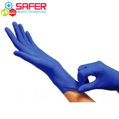 Pure Nitrile Gloves Powder Free Cobalt Blue