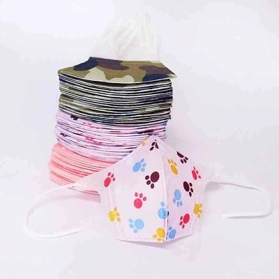 Wholesale Stock Non Woven Cartoon Disposable Dust Kids Earloop Face Mask