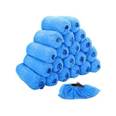 Low Price Disposable Anti-Skid Non Slip Non Woven Blue Shoe Covers