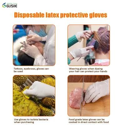 Wholesale China Powder Free Food Grade Rubber Latex Medical Examination Disposable Nitrile Gloves