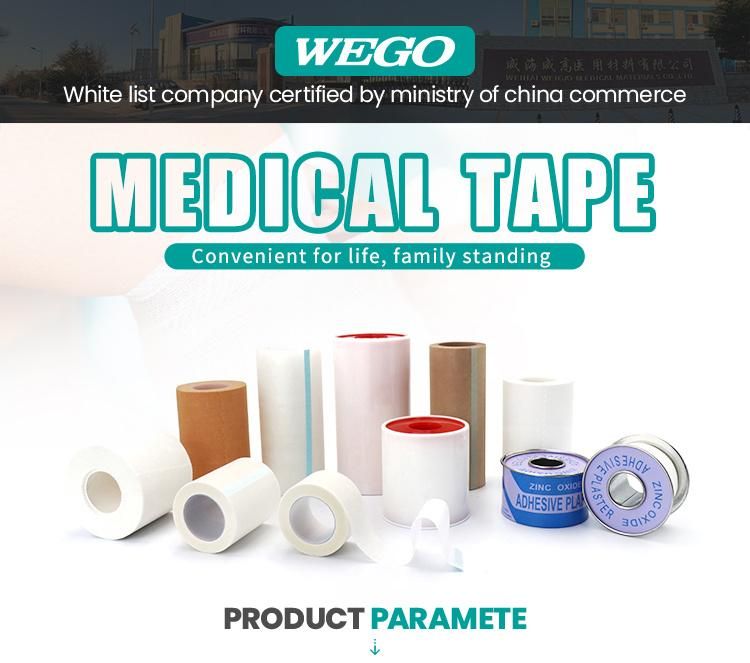 Wego Medical Surgical Non-Woven Paper Adhesive Microporous Tape with CE Certificate