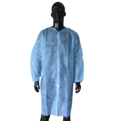 Disposable SBPP Lab Coat, Dotcot Coat, Nonwoven Lab Gown