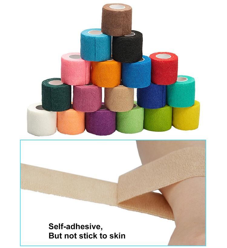 Hypo-Allergenic Nonwoven Custom Self-Adhesive Bandage (7.5cm*4.5m)
