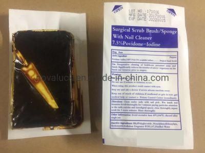 Medical Hospital Use Sponge Surgical Scrub Brush with Nail Cleaner