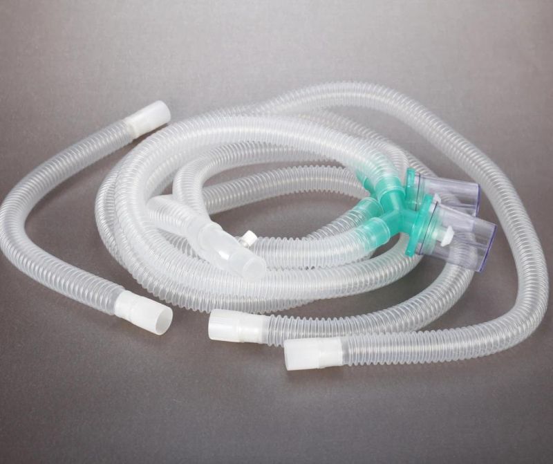 Popular Disposable Medical Products Corrugated Tube Anesthesia Breathing Circuits