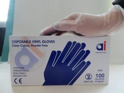 PVC Gloves Disposable Safety Medical Examination Vinyl Gloves