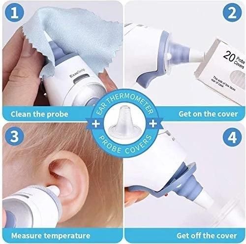 The Soft Cover on The Tip of The Ear Thermometer Protects Healthy and Sterility