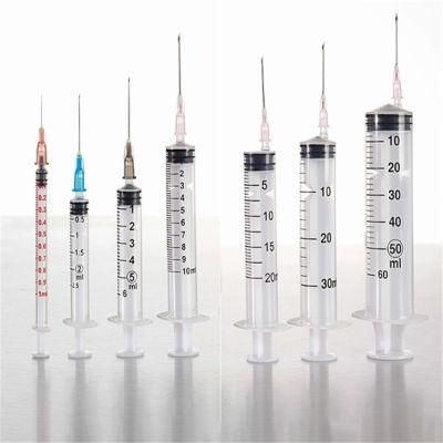 Plastic Syringe with Measurement with Needle Suitable for Scientific Labs Measuring Watering Refilling