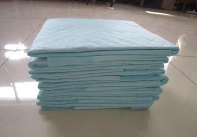 Blue Disposable Bed Underpad for Baby Adult Use