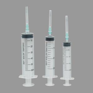 China Manufacturer 3 Parts Medical Disposable Syringe with Needle