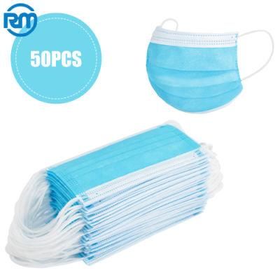 Quality Factory Disposable 3 Ply  Face Mask Particulate Respirator Face Mask Cheap Mask Respirator Breathable Water Blocking