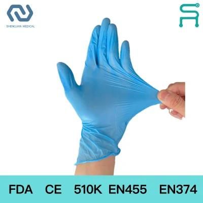 FDA CE Powder Free Disposable Nitrile Vinyl Blend Gloves