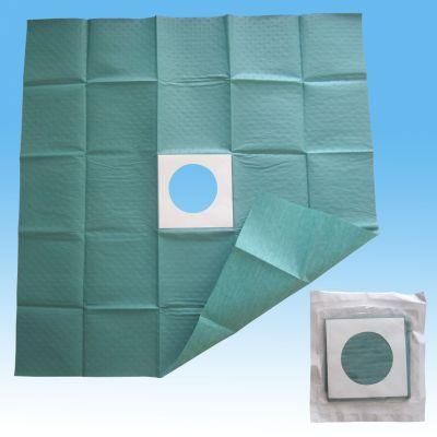 Wholesale Non Woven PP+PE Disposable Surgical Fenestrated Drape Without Tape