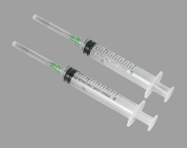 Safety Syringe/ Manual Retractable Syringe/ Ad Syringe PP/PC