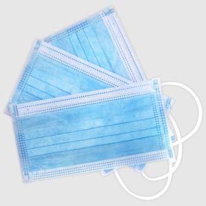 17.5cm X9.5cm in Stock Dustproof Antivirus Antifog Three 3ply Layers Disposable Face Mask with CE and SGS