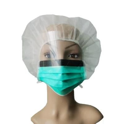 Disposable Fog-Free Tie on/Earloop Mask W/ Splash Visor Procedure Mask with Anti-Glare Wraparound Visor Mascarilla Con Visera
