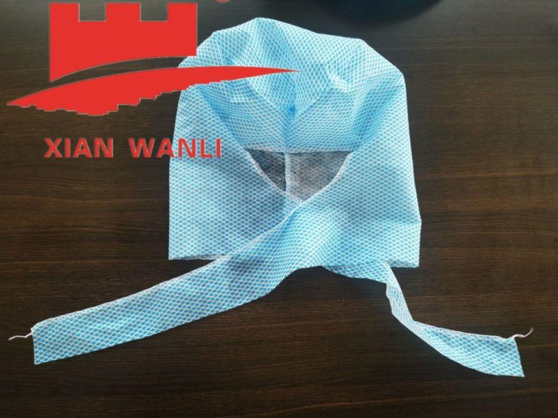Nonwoven Spunlace OEM Customized Disposable Doctor Cap with Printing Cap Nurse Cap