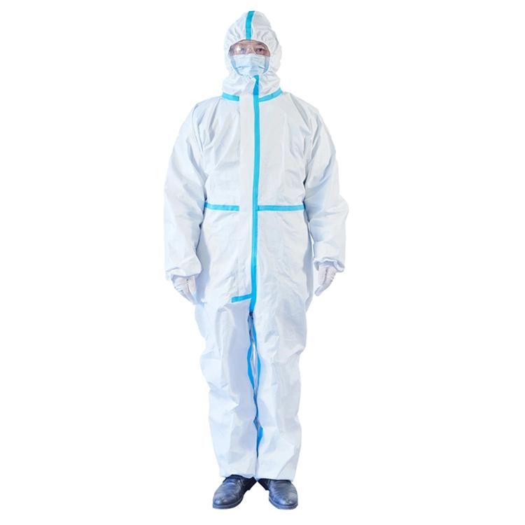 Nonwoven Disposable Protection Suit Protective Clothing Overall