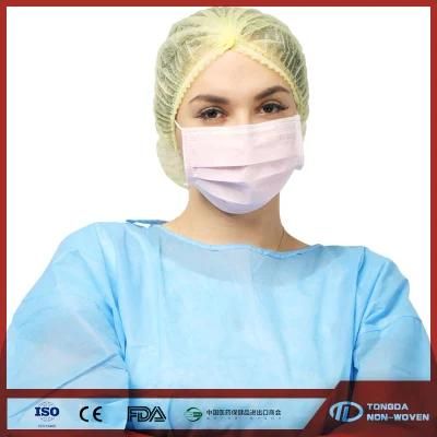 Disposable Nonwoven PP Bfe 98% 3-Ply Non-Woven Top Quality Disposable 3 Ply Face Mask, Non-Woven Facial Mask Kids Mask