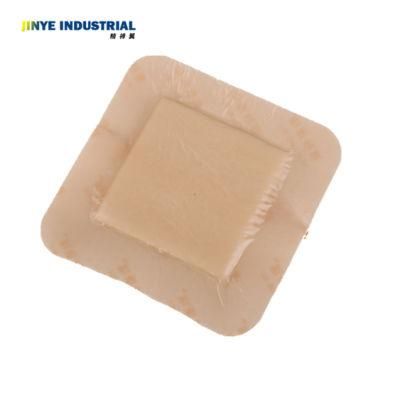 Waterproof Wound Care Soft Adhesive Silicone Foam Dressing Absorbent