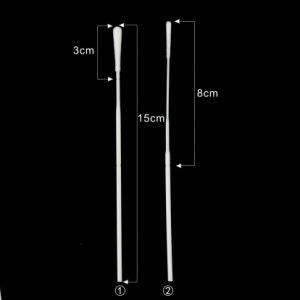 Lab Supplies Disposable 6&quot; Medium Sampling Plastic Stick Transport Nasal Oral Collection Flocked Nylon Swabs Tube Kit