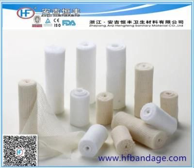 Mdr CE Approved Disposable Medical First Aid 100% Cotton Bandage with Woven Side