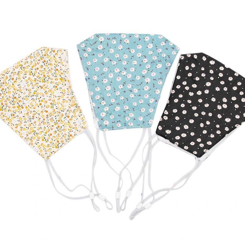 Un Proof Three Dimensional Mask All Cotton Fashionable Flower Thin Women′s Breathable and Protective Spring Printed Mask