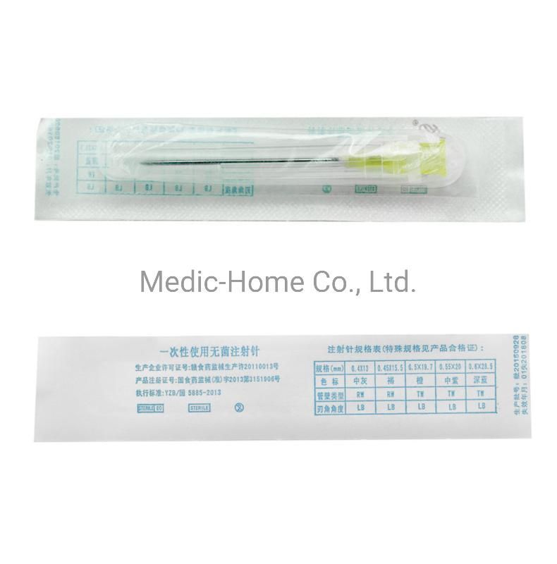 High Quality Medical Stainless Steel Customized Color Hypodermic Needles for Injection in Bulk