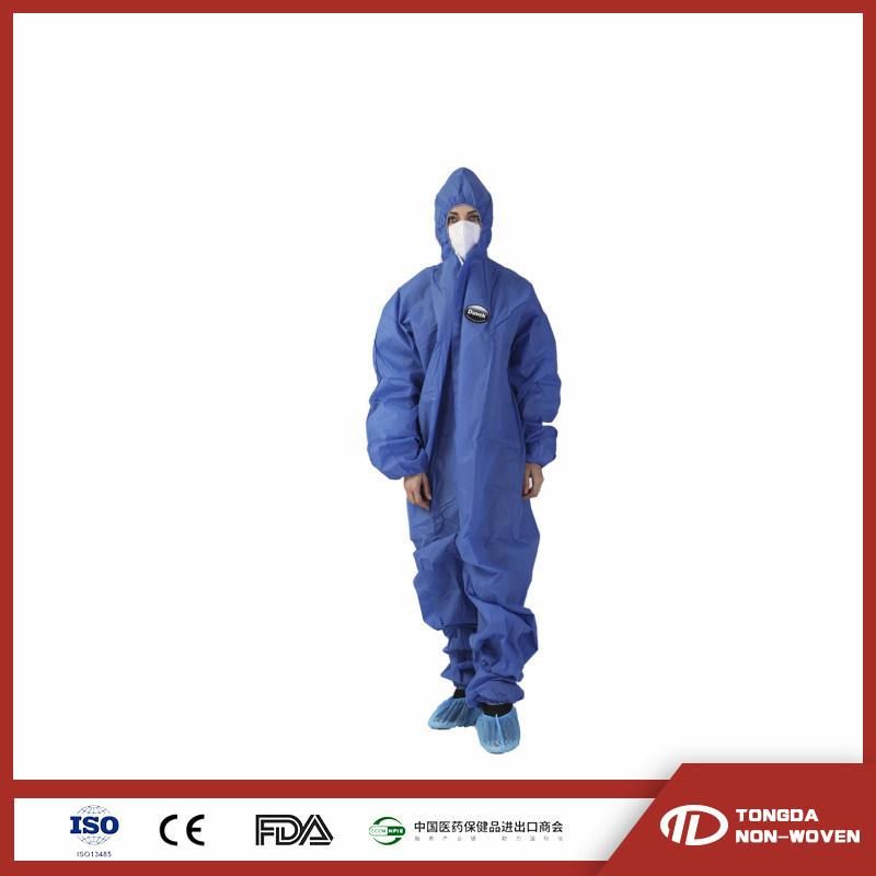 Disposable Waterproof Non Woven Coverall SMS Coverall Safety Microporous Coverall