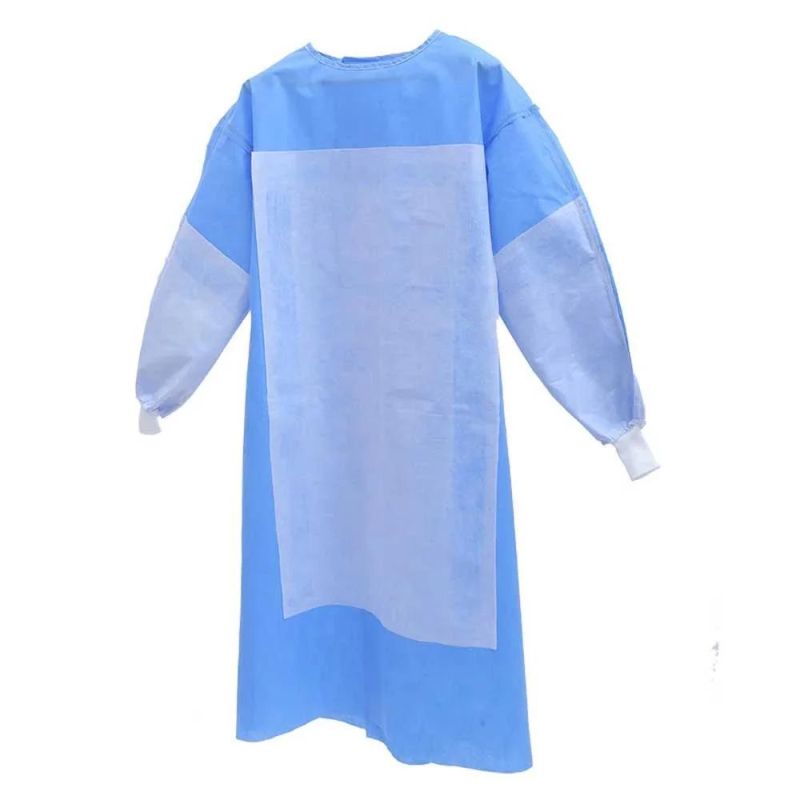 SMS Surgical Gown with Reinforced Area in Front and Arm Surgical Gown Hospital Uniform
