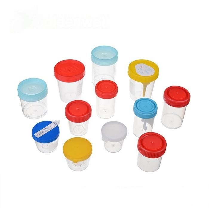 Plastic Stool Specimen Collection Container Disposable Urine Containers Cup