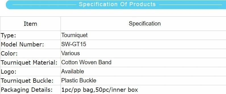 Plastic Button Emergency Tourniquet Sw-Gt15