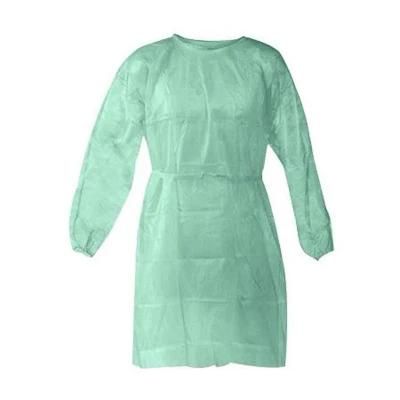 PP Coated PE Waterproof Disposable Fluid Resistant Ultrasonic Sealed Surgical Gown Isolation Gown Visitor Gown