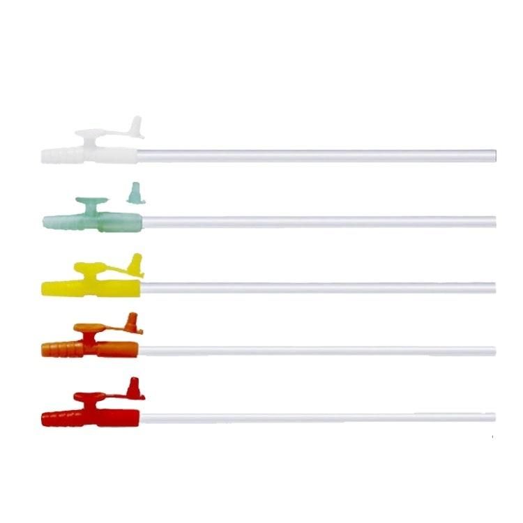 PVC Finger Control Medical Disposable Closed Suction Catheter
