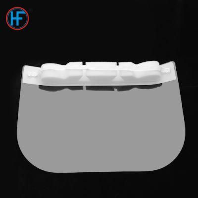 Mdr CE Approved Hengfeng All-Round Protection Clear Plastic Face Shield with Doublt-Sided Film