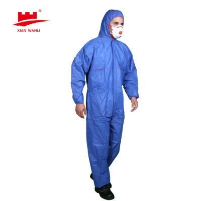 Anti-Dust Disposable Waterproof Safety Suit Medical Nonwoven Protective Clothing Coverall Suit with Shoe Cover