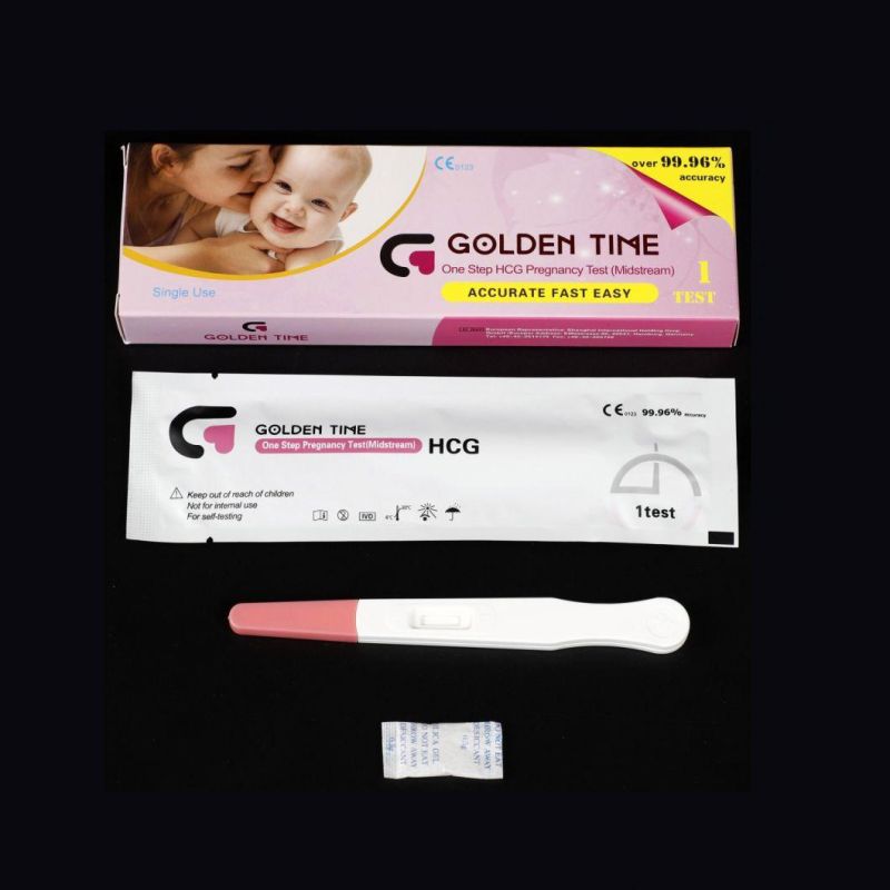 Best Quality High Accuracy Urine Pregnancy HCG Test Strip Cassette Midstream