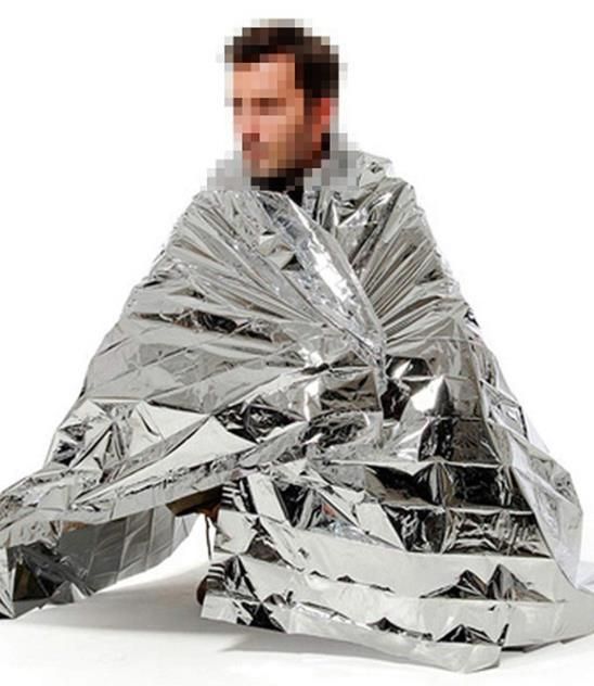 High Quality Disposable Medical Thermal Accident Blanket Silver