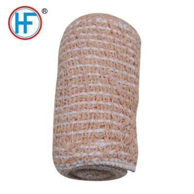 Mdr CE Approved Hf 80% Cotton Medical Crepe Bandage with Elastic Band Clip