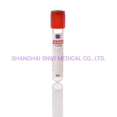 Disposable Medical Pet Plain Red Cap Vacuum Blood Collection Tube Used Hospital or Laboratory