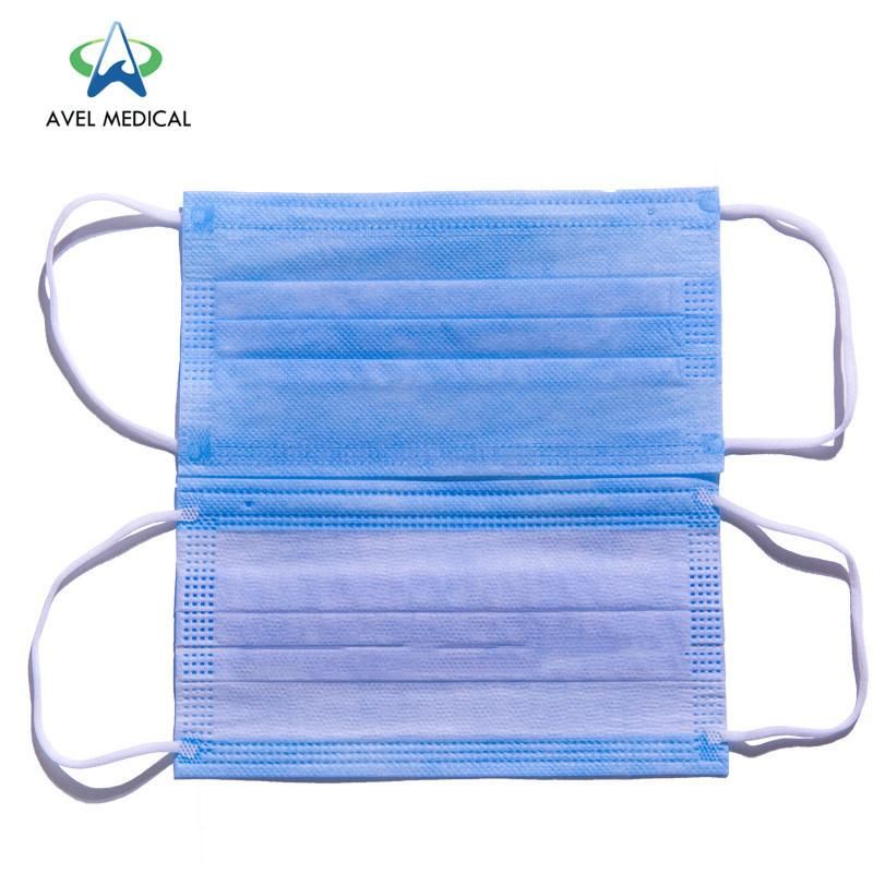 3 Ply Layers Nonwoven Meltbrown Protective Earloop Disposable Face Masks Discount Disposable Comfortable Non-Woven 3ply Breathable Medical Surgical Face Mask