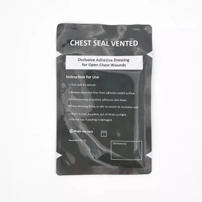 Disposable Medical Supply Trauma Dressing First Aid Chest Seal Vent