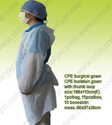 Ly Disposable Plastic Isolation Gown